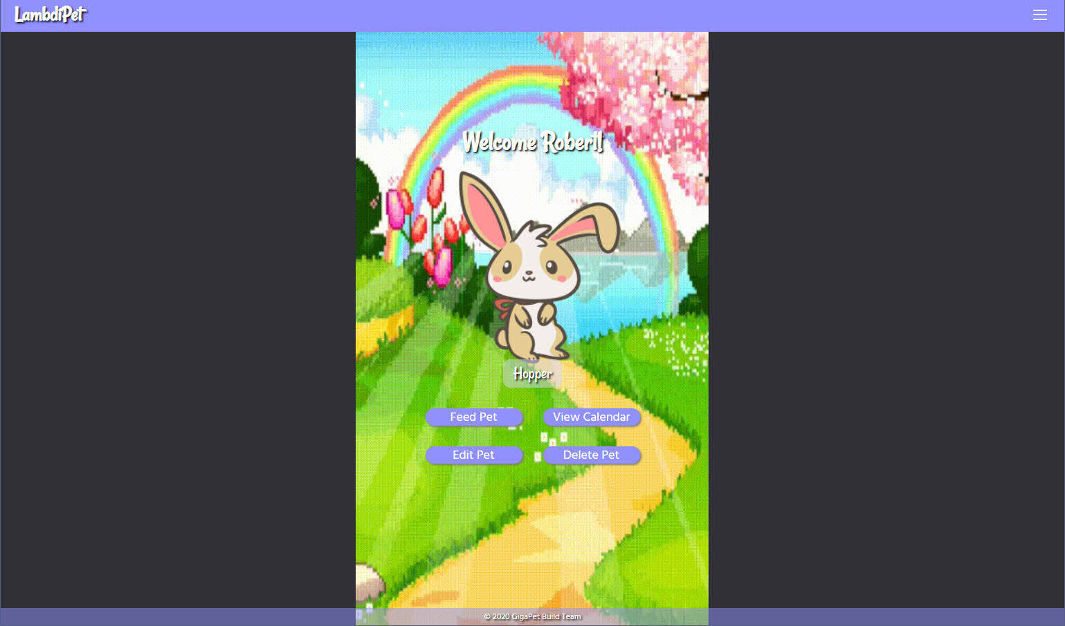 Screenshot Lambdi Pet